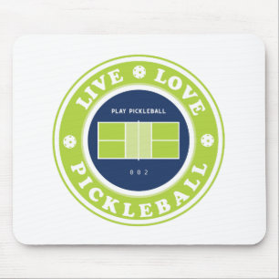 Pickleball: live life pickleball mouse mat