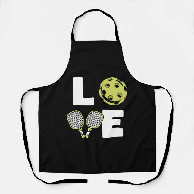 Pickleball Love Coach Player Pro Team Trainer Apron (Front)