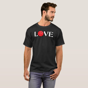Pickleball Love Red True Love is Pickleball T-Shirt