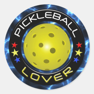 Pickleball Lover 1 Options Classic Round Sticker