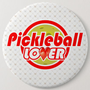 Pickleball Lover 2-2B Image Options 6 Cm Round Badge