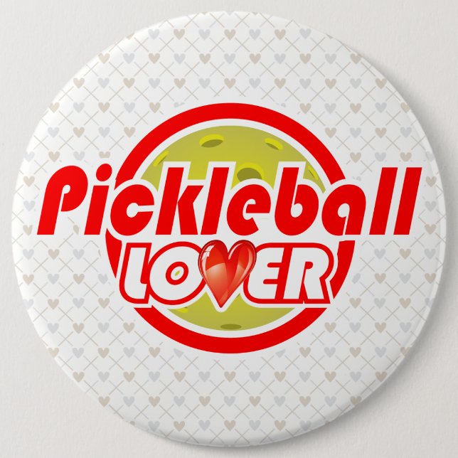 Pickleball Lover 2-2B Image Options 6 Cm Round Badge (Front)