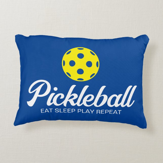 Pickleball lover accent pillow for sofa or chair (Back)