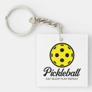 Pickleball lover keychain gift for players