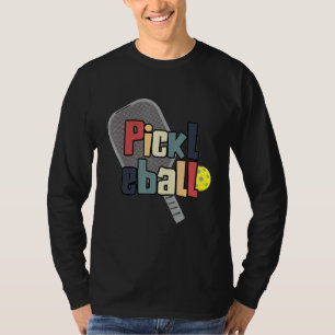 Pickleball Lover Retro Colours I Love Pickleball T-Shirt