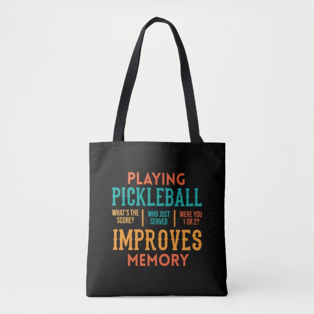 Pickleball Lovers Apparel Tote Bag (Front)