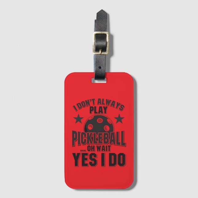 Pickleball Luggage Tag (Front Vertical)