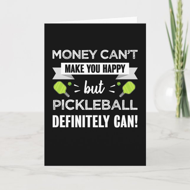 Pickleball makes you happy Dink Fan Gift Card (Front)