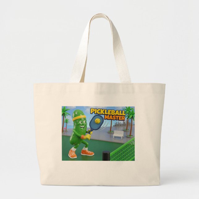 Pickleball Master Large Tote Bag (Front)