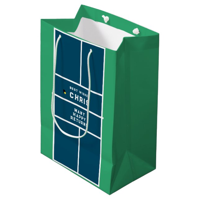 Pickleball Medium Gift Bag (Front Angled)