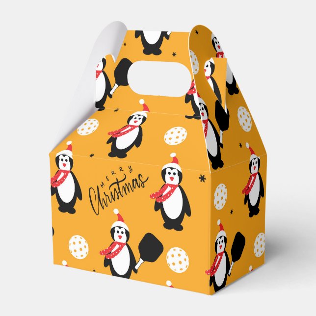🐧 Pickleball Merry Christmas 🎁   Favour Box (Front Side)