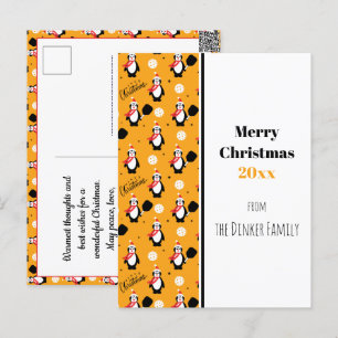 🐧 Pickleball Merry Christmas 🎁   Postcard