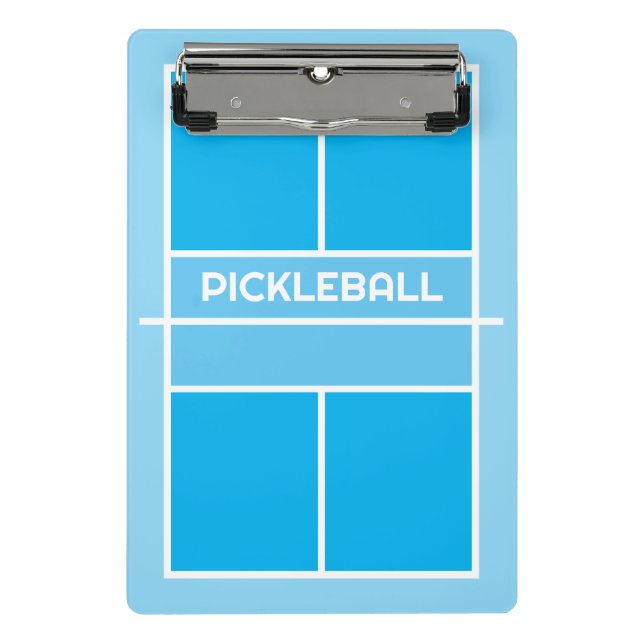 Pickleball mini clipboard for player and coach (Front)