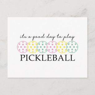 Pickleball Mom Player Paddle Sport Holiday Postcard