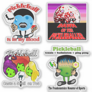 Pickleball Monsters Vampire Witches Zombies