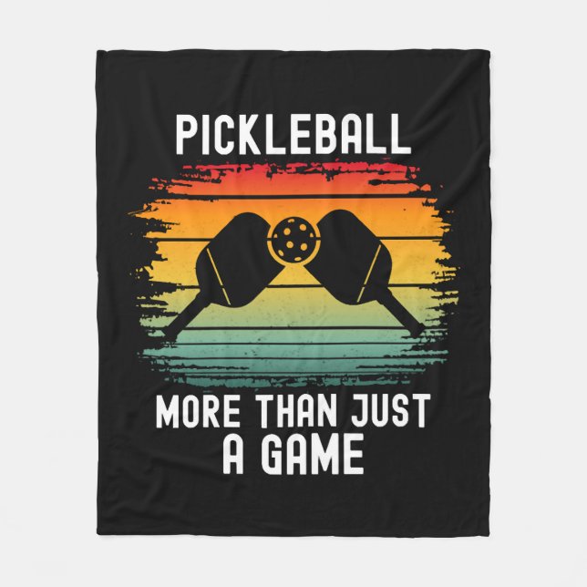 Pickleball More Than A Game Fleece Blanket (Front)