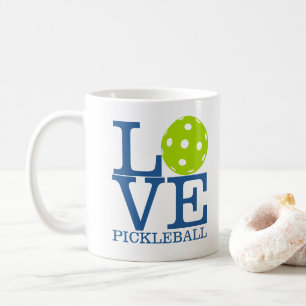Pickleball Mug: "LOVE PICKLEBALL" Coffee Mug