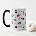 Pickleball Mug with Striped Paddles and Dink!