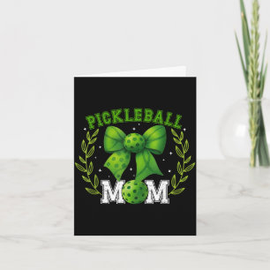 Pickleball mum coquette bow pickleball mama mum card