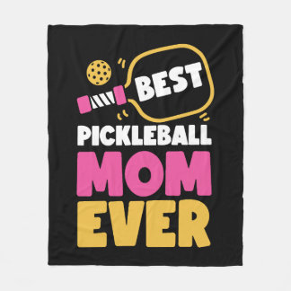 Pickleball Mum Mother Best  Fleece Blanket