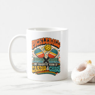 Pickleball My Favorite Form of Cardio & Chaos Coffee Mug