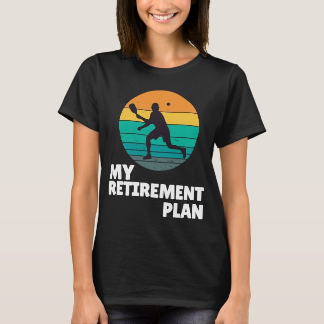 Pickleball My Retirement Plan Dink Legend Paddle T-Shirt (Front)