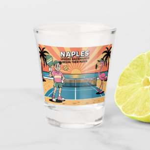 Pickleball Naples Where Backhands Begin Shot Glass