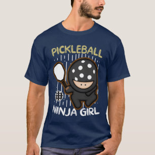 pickleball ninja girl funny pickleball sports girl T-Shirt