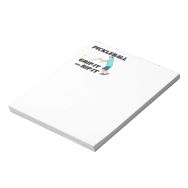 Pickleball Notepad. Funny Notepad for Writing (Rotated)
