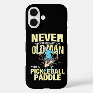Pickleball - Old Man With A Pickleball Paddle iPhone 16 Case