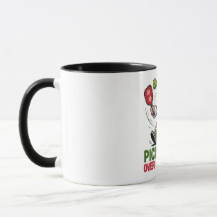 Pickleball Over Everything Pickleball Santa  Mug