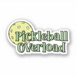 Pickleball Overload   Green and Yellow Pickleball
