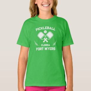 Pickleball Paddle Ball Fort Myers Florida Custom  T-Shirt