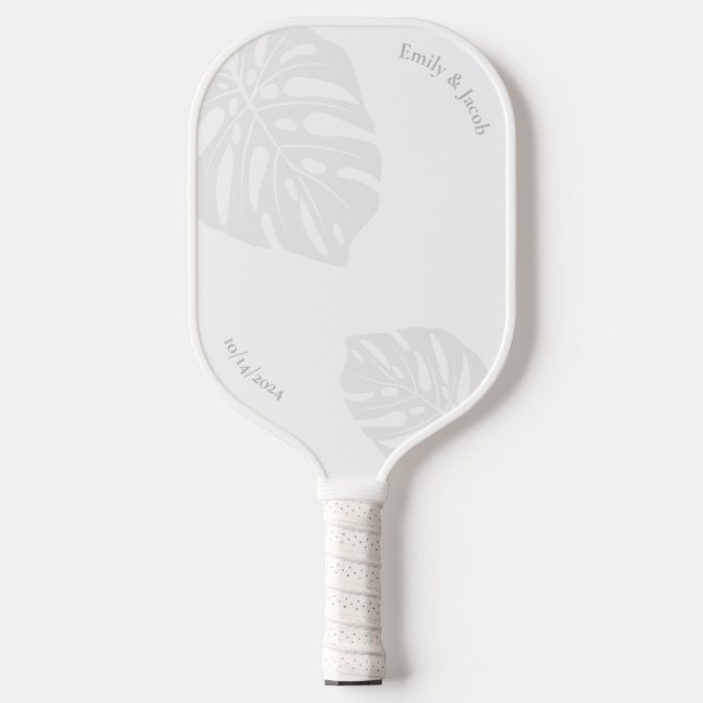 Pickleball Paddle Classic Tropical Palm Leaf  (Front)