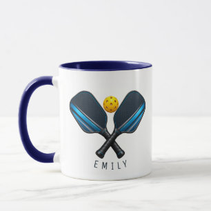 Pickleball Paddle Custom Name Pickleball Player Mug