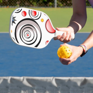 Pickleball Paddle Cute Abstract