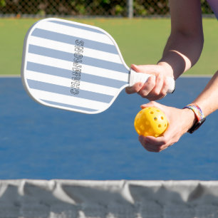 Pickleball Paddle CuteChampion Stripe Blue & White