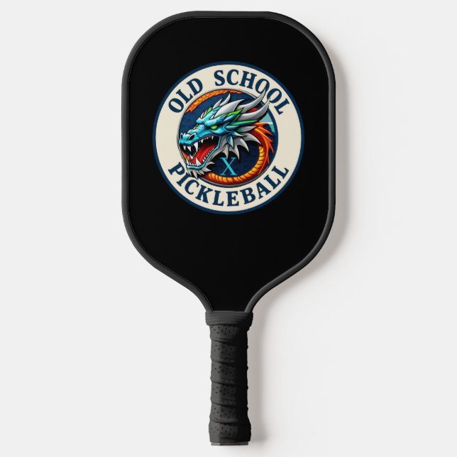Pickleball Paddle -Dragon X Old School Pickleball  (Front)