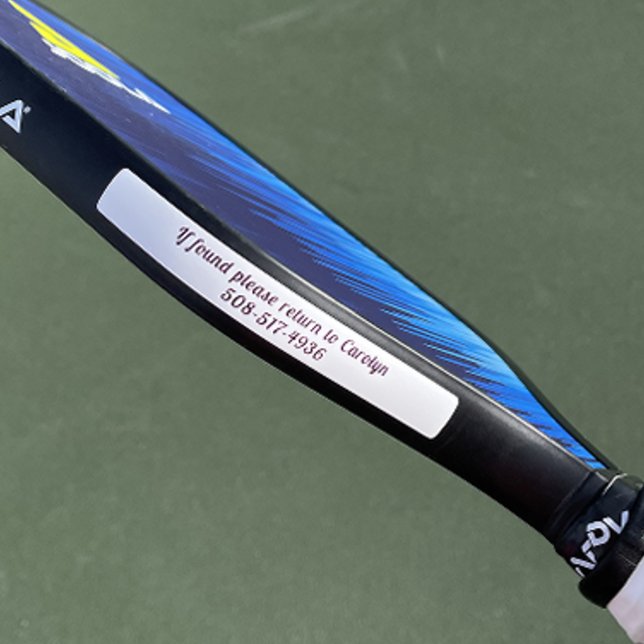 Pickleball Paddle Edge Tape Custom Name Text ICE (Creator Uploaded)