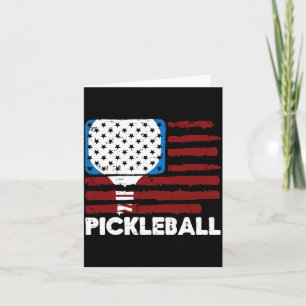 Pickleball Paddle Flag Pickle Ball Patriot Men Card
