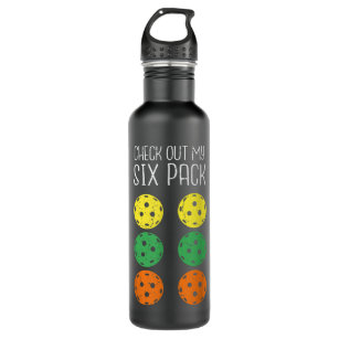 Pickleball Paddle - Funny Check Out My Six Packs P 710 Ml Water Bottle