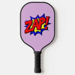 PICKLEBALL PADDLE FUNNY COMIC BUBBLE ZAP!