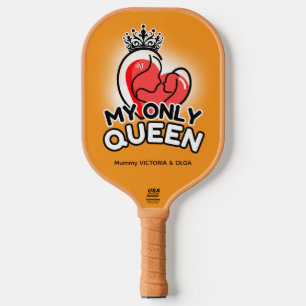 Pickleball Paddle : My Only Queen (orange/yellow)