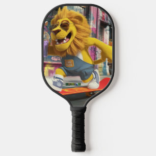 Pickleball paddle of the real Leon Marx, on his sk