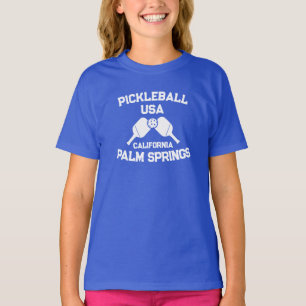 Pickleball Paddle Palm Springs California Custom T-Shirt