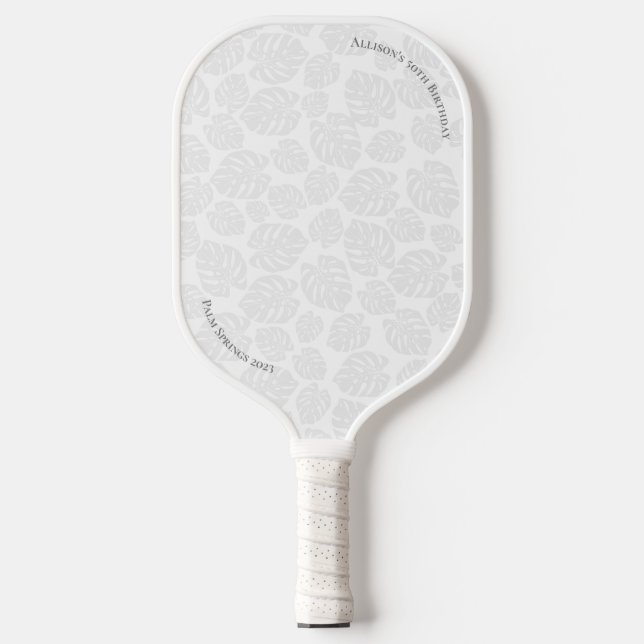 Pickleball Paddle Personalised 50th Birthday (Front)