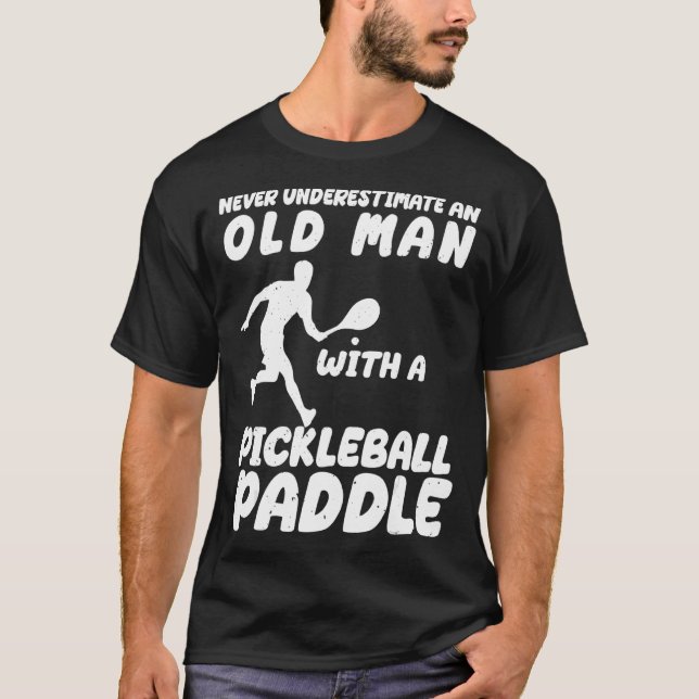 Pickleball Paddle Pickleball Players Men T-Shirt (Front)