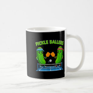 Pickleball paddle player funny pickle ballers fun coffee mug