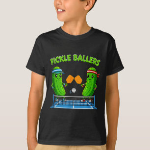 Pickleball paddle player funny pickle ballers fun T-Shirt