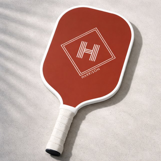 Pickleball Paddle | Stylish Geometric Monogram (Creator Uploaded)